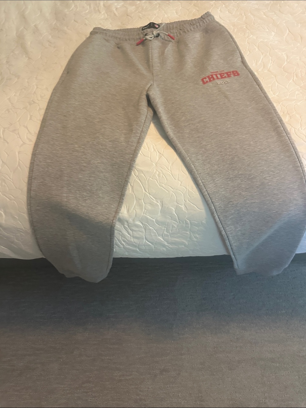 Hugo Boss Men’s Gray KC Chiefs Sweatpants - never worn